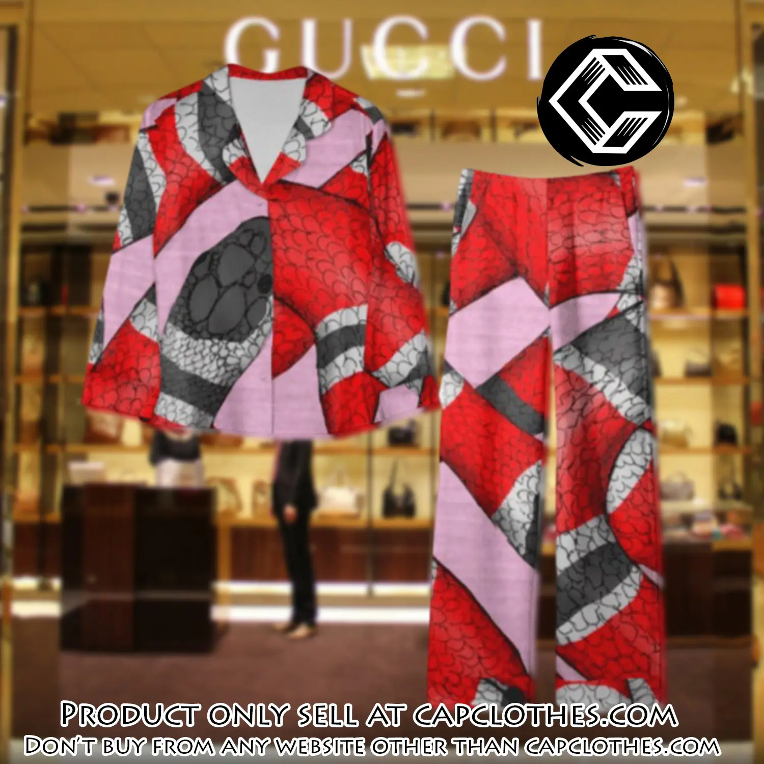 Trending luxury gc satin pajama set pjs1062 cc1816333